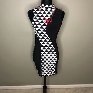 Black and white dress